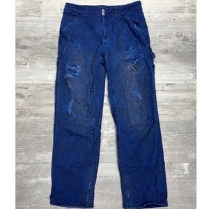 Pilcro & The Letterpress Royal Blue The Wanderer Jeans Size 28